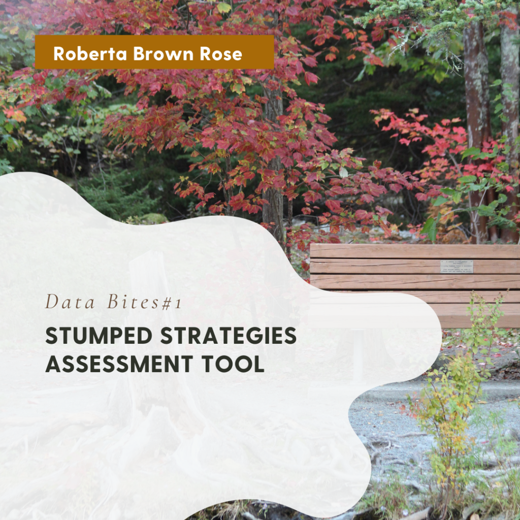 Stumped Strategies Assessment Tool by Roberta Rose at StumpedStrategies.com